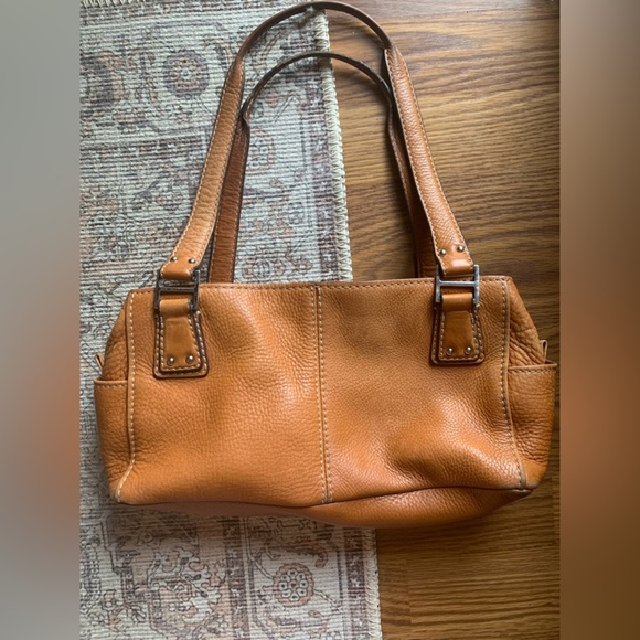 Fossil Handbags - Fossil Brown Leather Bag Purse Hand bag Shoulder Bag Fashion Small Womens